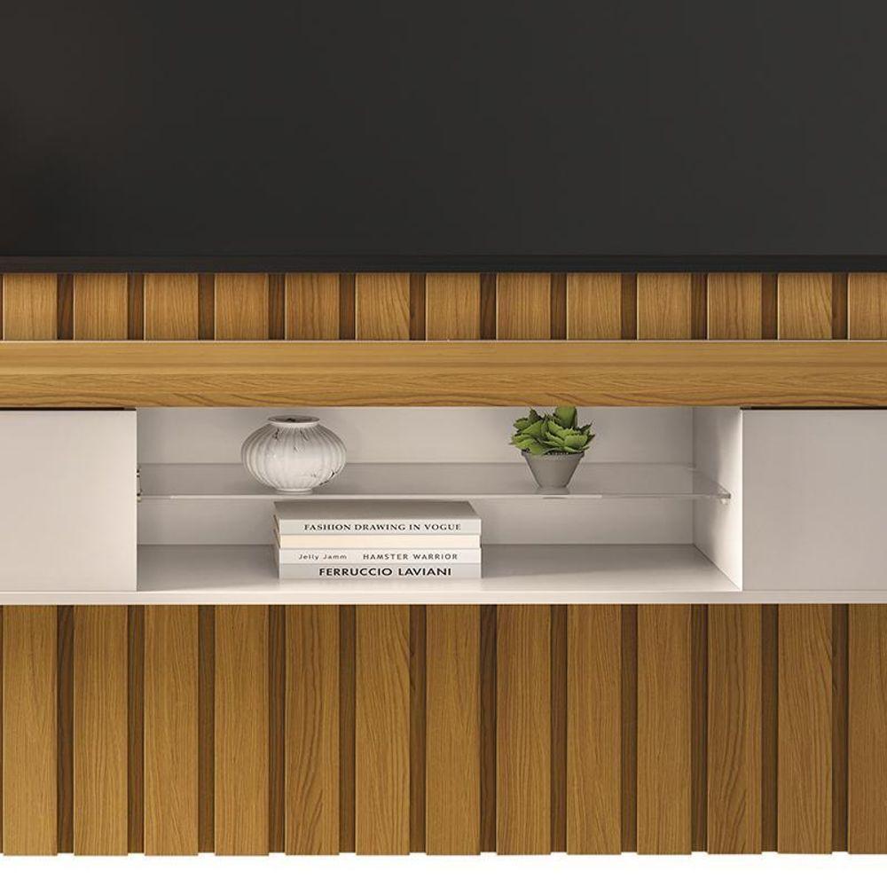 Painel Ripado You Illusion 2.7 Cinamomo-off White Para Tv Até 75? - Hb Móveis Cinamomo-off White - 4