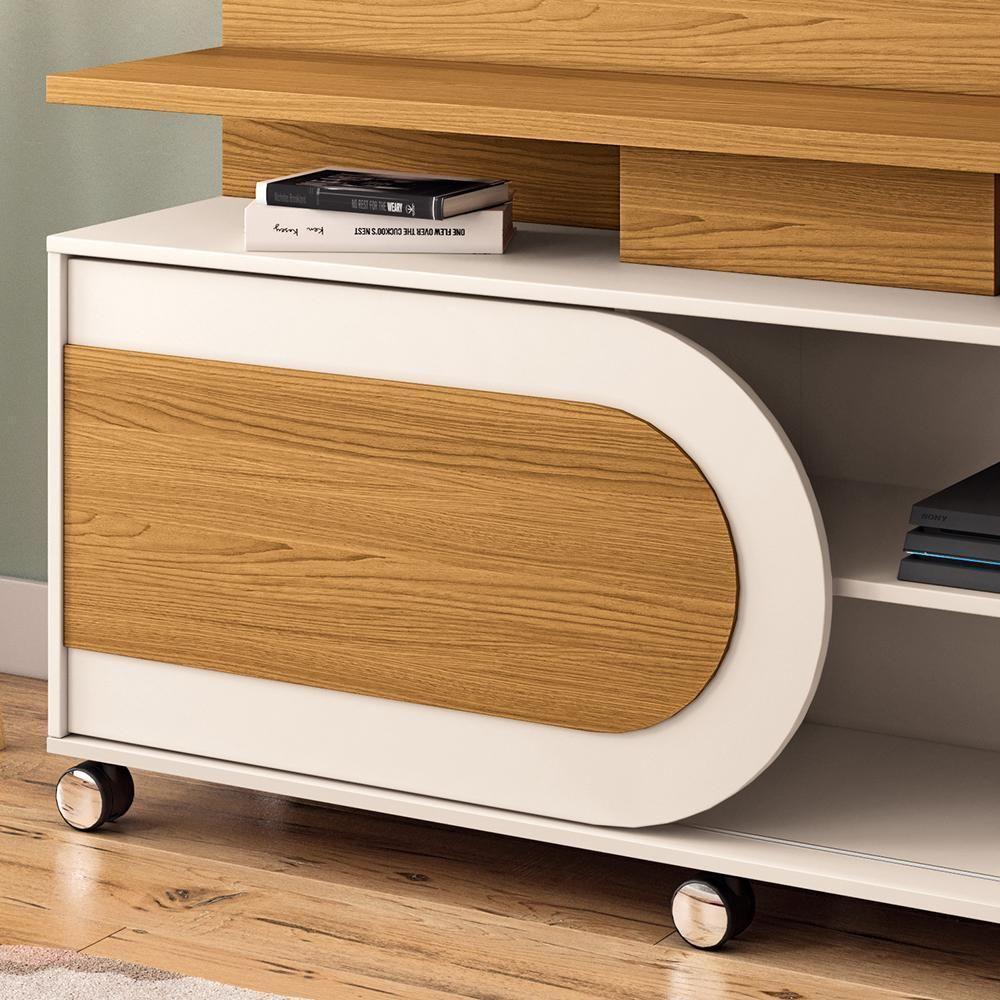Estante Home Theater órbis Cinamomo-off White Para Tv Até 55? - Hb Móveis Cinamomo-off White - 4