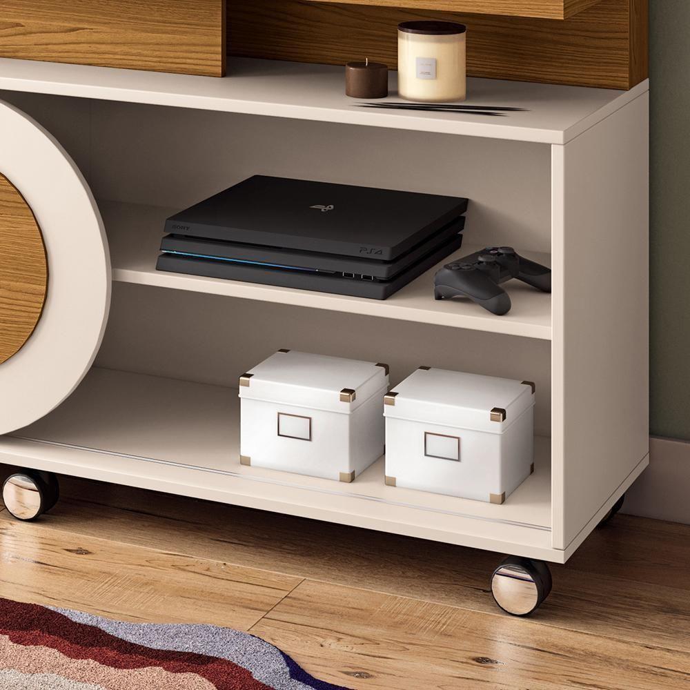 Estante Home Theater órbis Cinamomo-off White Para Tv Até 55? - Hb Móveis Cinamomo-off White - 5
