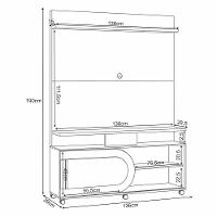 Estante Home Theater órbis Cinamomo-off White Para Tv Até 55? - Hb Móveis Cinamomo-off White - 6