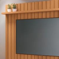 Rack Bancada Essenza Com Painel Link 2.0 Off White-cinamomo Para Tv Até 70? - Hb Móveis Off White-cinamomo - 3