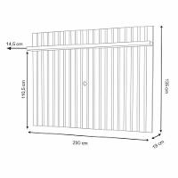 Rack Bancada Essenza Com Painel Link 2.0 Off White-cinamomo Para Tv Até 70? - Hb Móveis Off White-cinamomo - 5