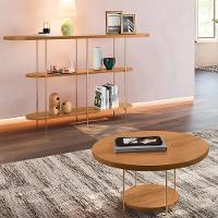 Aparador Intinity E Mesa De Centro Sky Com Tampo Em Mdf Cinamomo - Hb Móveis Cinamomo - 2