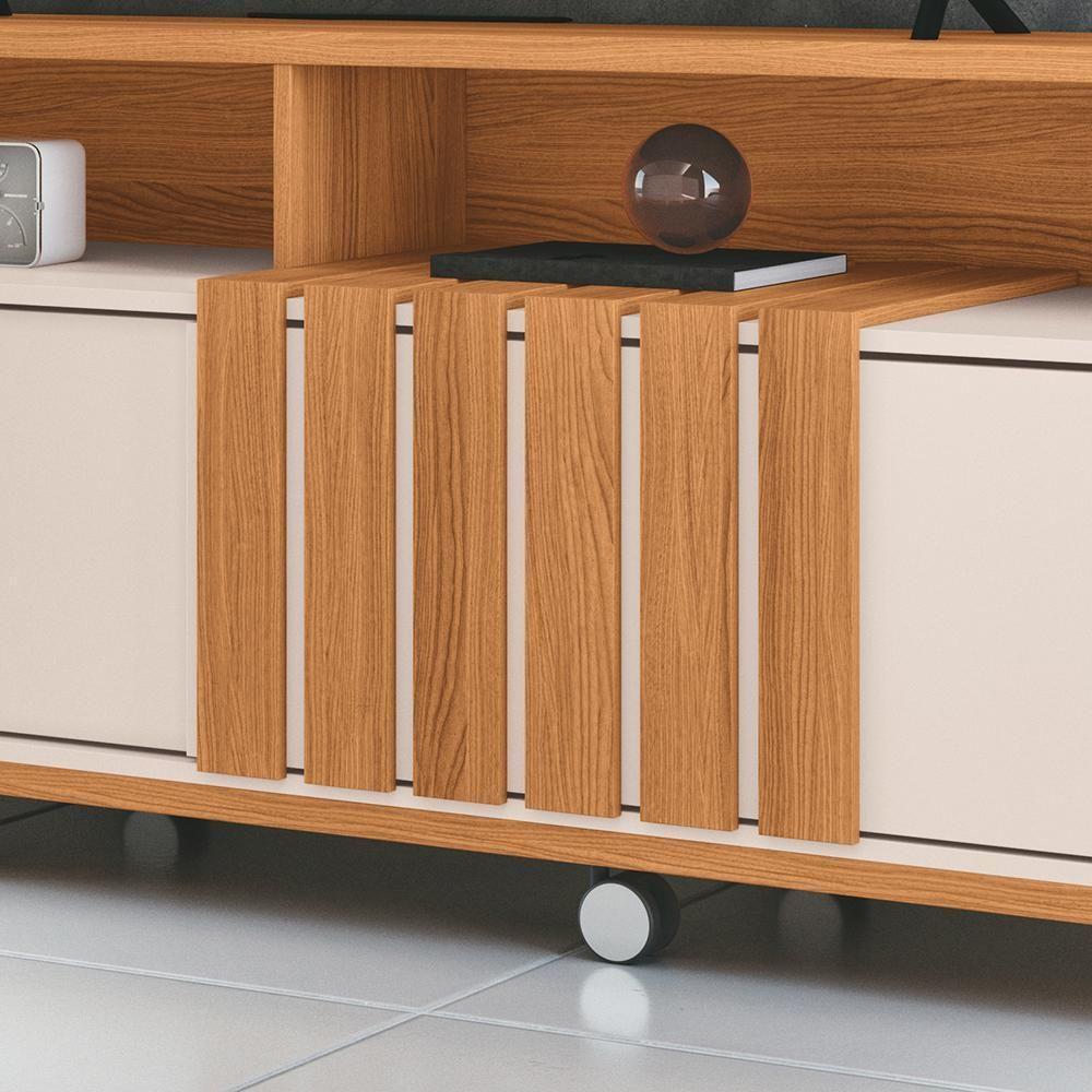 Rack Bancada Graci 1.8 Cinamomo-off White Para Tv Até 70? - Hb Móveis Cinamomo-off White - 3