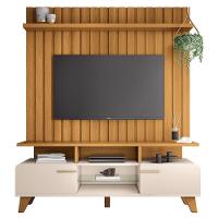 Rack Bancada Essenza Com Painel Link 1.6 Cinamomo-off White Para Tv Até 60? - Hb Móveis Cinamomo-off White - 1