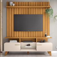 Rack Bancada Essenza Com Painel Link 1.6 Cinamomo-off White Para Tv Até 60? - Hb Móveis Cinamomo-off White - 2