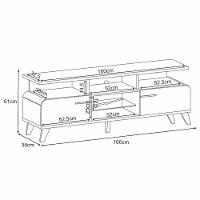 Rack Bancada Essenza Com Painel Link 1.6 Cinamomo-off White Para Tv Até 60? - Hb Móveis Cinamomo-off White - 6