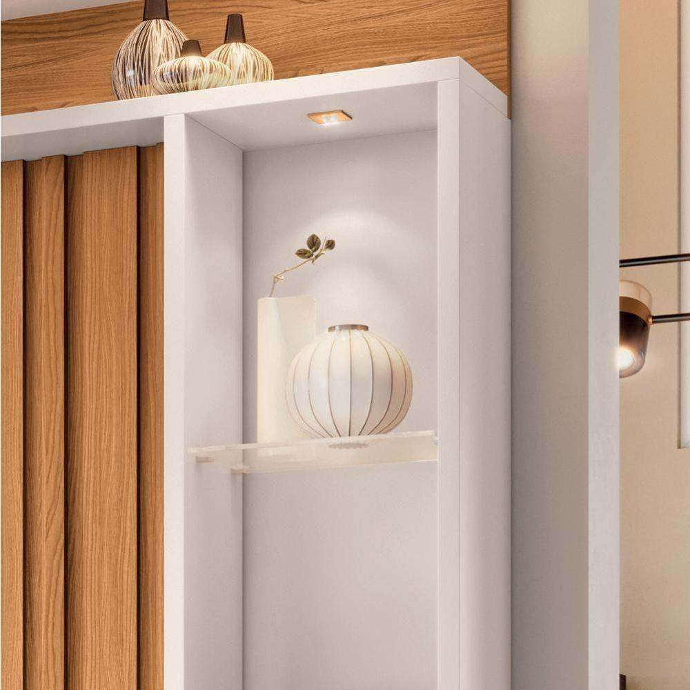 Estante Home Theater Titan Ripado Cinamomo-off White Para Tv Até 60? - Hb Móveis Cinamomo-off White - 4