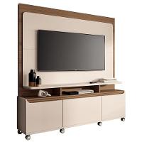 Estante Home Theater Quantum Off White-castanho Para Tv Até 70? - Hb Móveis Off White-castanho - 1