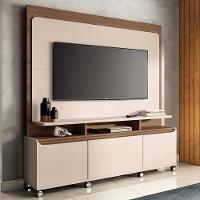 Estante Home Theater Quantum Off White-castanho Para Tv Até 70? - Hb Móveis Off White-castanho - 2