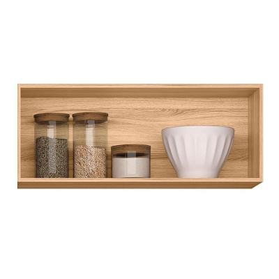 Armário Aéreo Geladeira Intenza 80cm 1 Porta Basculante Freijó-off White Cristal - Nicioli Freijó-off White Cristal