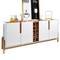 Sala De Jantar Lizz Com Cristaleira E Buffet Aparador Com Adega Branco-cedro - Casa D Branco-cedro - 5