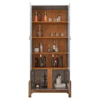 Sala De Jantar Lizz Com Cristaleira E Aparador Barzinho Cinza Pérola-cedro - Casa D Cinza Pérola-cedro - 3