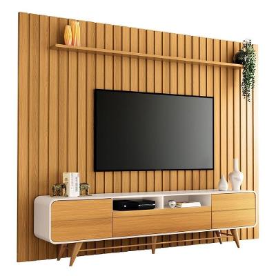 Rack Bancada época Com Painel You 2.7 Off White-cinamomo Para Tv Até 85? - Hb Móveis Off White-cinamomo
