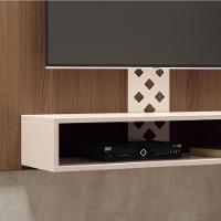 Painel Suspenso Form Castanho-off White Para Tv Até 47 - Hb Móveis Castanho-off White - 5