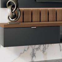 Home Suspenso Illusion 2.2 Preto-castanho Para Tv Até 70? - Hb Móveis Preto-castanho