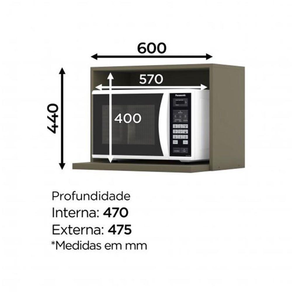 Armário Aéreo Micro-ondas Connect Duna - Móveis Henn Duna - 1