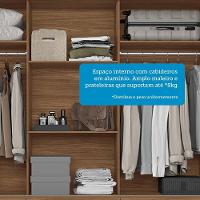 Guarda-roupa Casal 194,40 3 Pt 9 Gv Dante Estilo Mm Jatoba/grafitte - 7