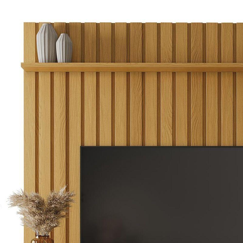 Painel Ripado You Illusion 1.8 Cinamomo-off White Para Tv Até 70? - Hb Móveis Cinamomo-off White - 4
