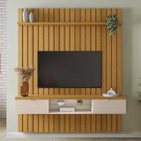 Painel Ripado You Illusion 1.8 Cinamomo-off White Para Tv Até 70? - Hb Móveis Cinamomo-off White - 3