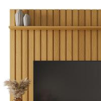 Painel Ripado You Illusion 1.8 Cinamomo-off White Para Tv Até 70? - Hb Móveis Cinamomo-off White - 4