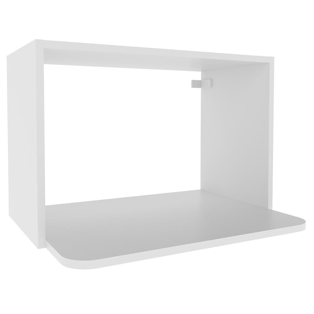 Armario Aereo Nicho Microondas 60 Cm Mdf Cz3319 Branco Tecno Mobili - 5
