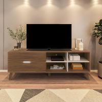 Rack Bancada Tv 75 Pol Mdf 2 Gavetas Arly Off White Pinho Off White Pinho - 6