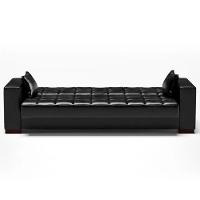 Sofá Cama Para Sala De Estar Lisboa Couríssimo Preto - Ibiza - 7