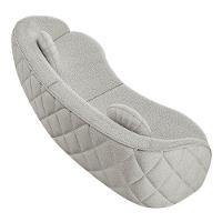 Sofá Decorativo Com Almofadas 3 Lugares 288cm Tressê Zion M22 Boucle Branco - Mpozenato - 7