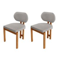 Conjunto Com 2 Cadeiras Madeira Nala Luna / Imbuia Nat. - 1