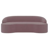 Sofá 4 Lugares Para Sala De Estar Living 260cm Theo D06 Veludo Rosa - Mpozenato - 5