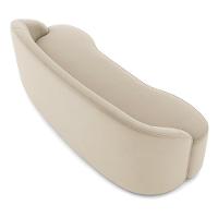 Sofá 2 Lugares Para Sala De Estar Living 150cm Theo D06 Veludo Creme - Mpozenato - 6