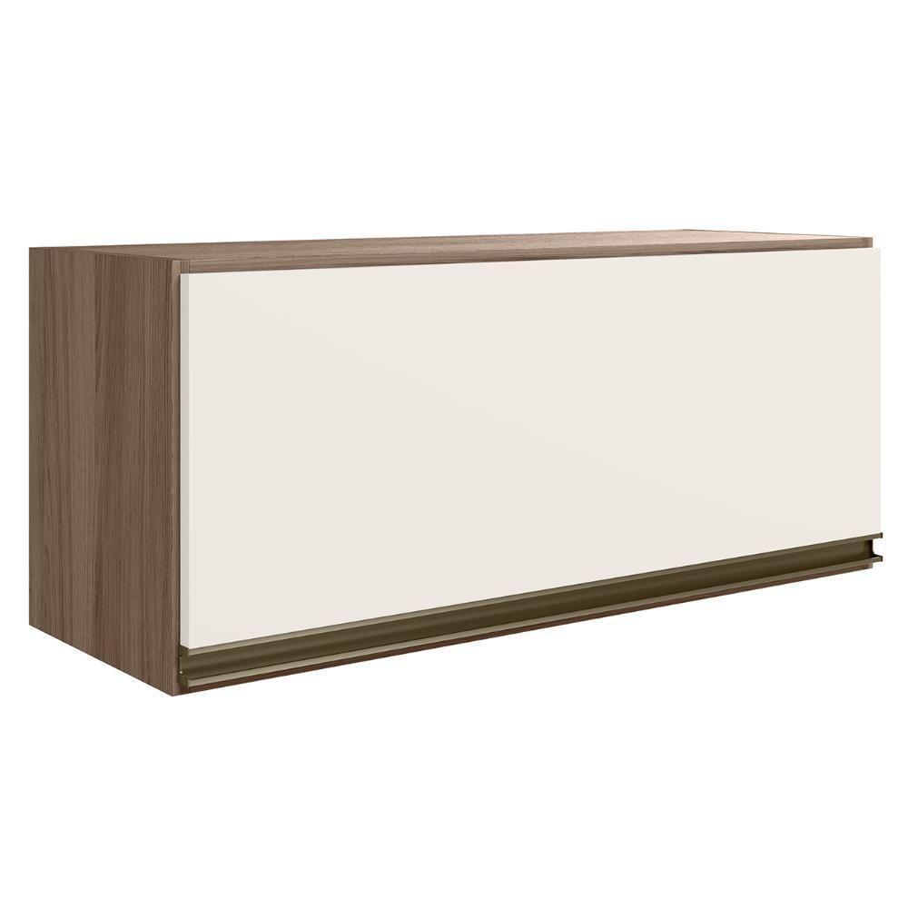 Armário De Cozinha Basculante 80cm Maly N03 Carvalho/off White - Mpozenato - 1