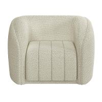 Sofá Decorativo 3 Lugares 252cm E Poltrona Meris M22 Boucle Cru - Mpozenato - 7