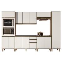 Armário De Cozinha 6 Peças Com Tampo Jessy N03 Carvalho/off - Mpozenato - 1