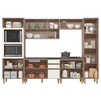 Armário De Cozinha 6 Peças Com Tampo Jessy N03 Carvalho/off - Mpozenato - 5