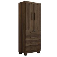 Multiuso Roupeiro Maia 2 Portas 4 Gavetas Com Chave Beneti Imbuia - 1