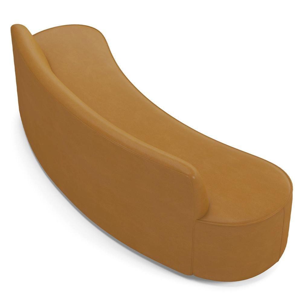 Sofá 3 Lugares Para Sala De Estar Living 210cm Koane D06 Sintético Caramelo - Mpozenato - 7