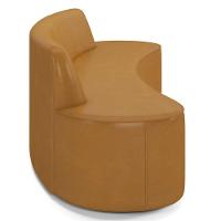 Sofá 3 Lugares Para Sala De Estar Living 210cm Koane D06 Sintético Caramelo - Mpozenato - 5