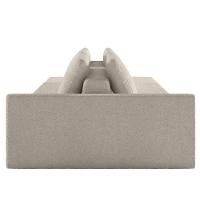 Sofá Ilha Modular Com Puff Para Sala Living 232cm Georgia K04 Bouclê Bege - Mpozenato - 6