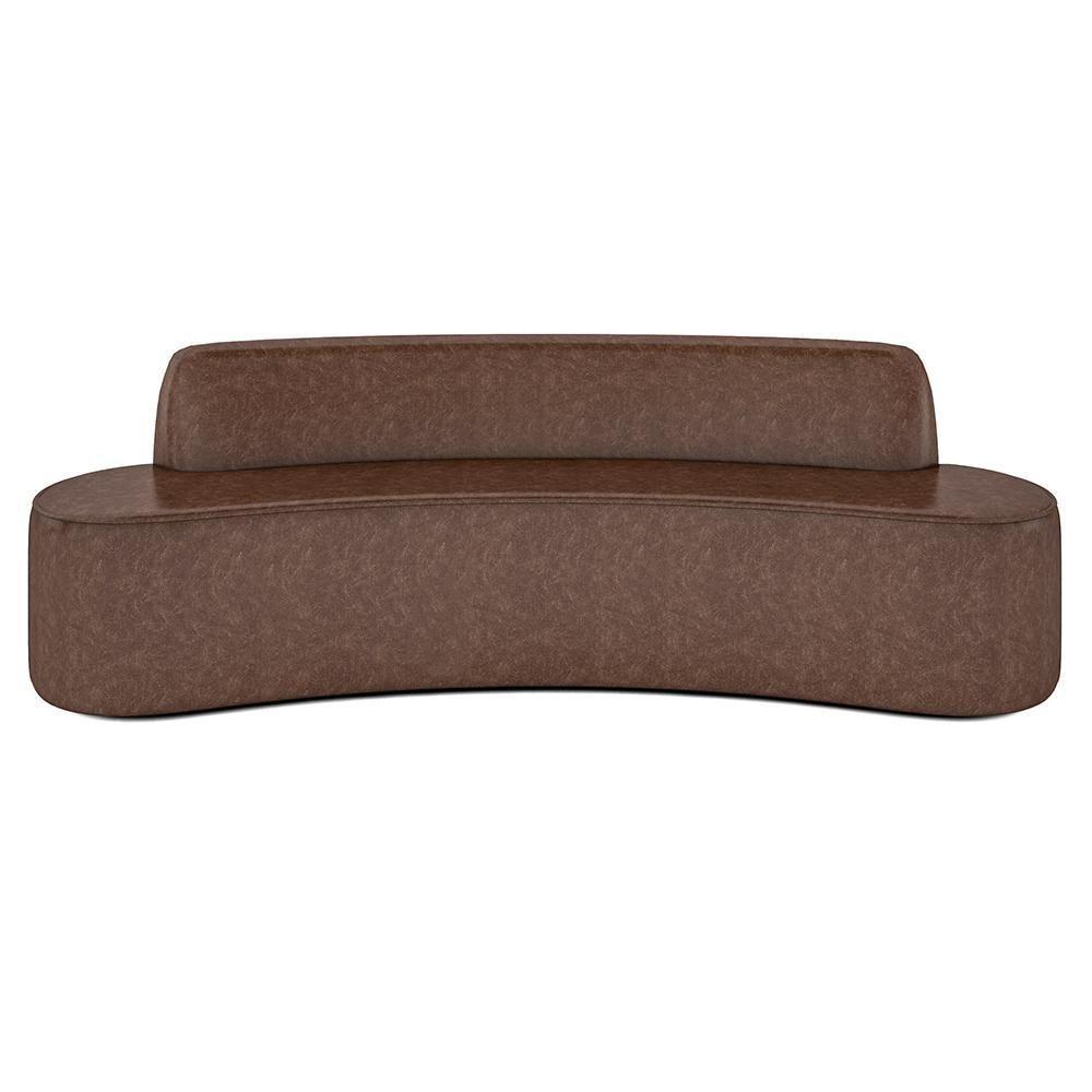 Sofá 4 Lugares Para Sala De Estar Living 260cm Koane D06 Facto Conhaque - Mpozenato - 6