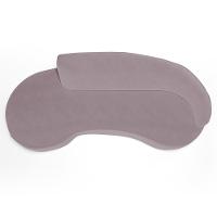 Sofá Living 4 Lugares 280cm Braço Direito Mozart D06 Veludo Rosê - Mpozenato - 7