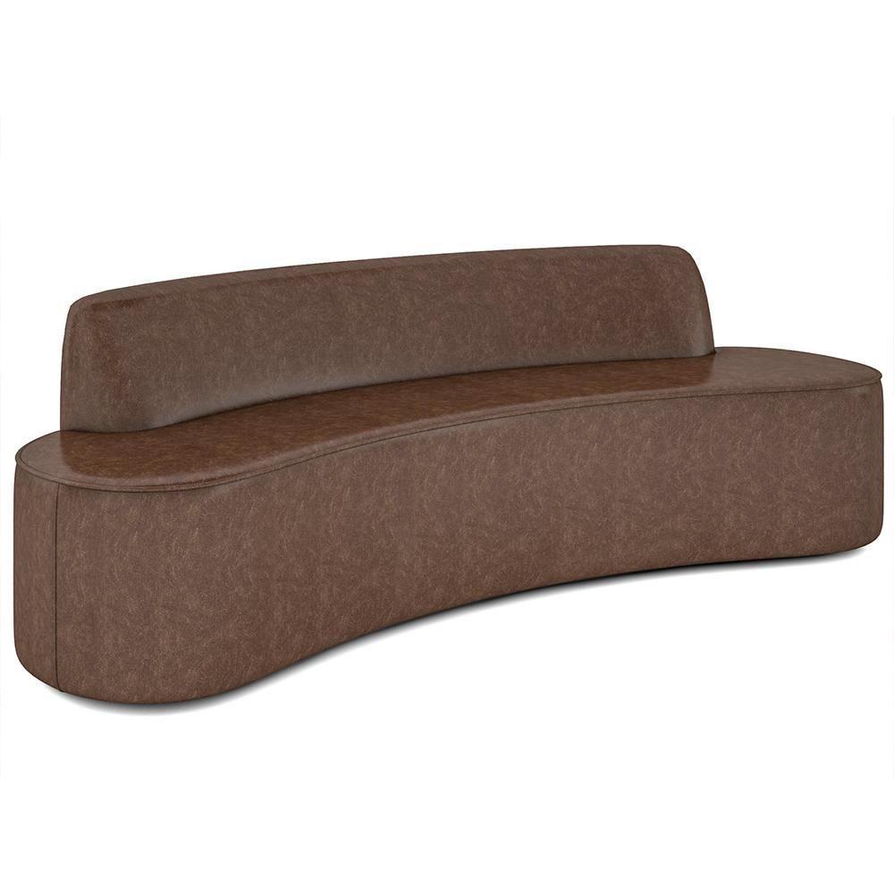 Sofá 3 Lugares Para Sala De Estar Living 210cm Koane D06 Facto Conhaque - Mpozenato - 1