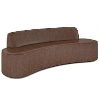 Sofá 3 Lugares Para Sala De Estar Living 210cm Koane D06 Facto Conhaque - Mpozenato - 1