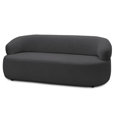 Sofá 3 Lugares Living Orgânico Sala De Estar 170cm Conka F05 Bouclê Grafite - Mpozenato