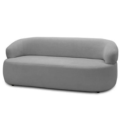 Sofá 3 Lugares Living Orgânico Sala De Estar 170cm Conka F05 Bouclê Cinza - Mpozenato