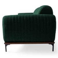 Sofá 150cm 2 Lugares Pés Preto Molino C-117 Linho Verde Musgo - Domi - 4