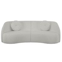 Sofá Decorativo 3 Lugares 288cm Com Almofadas E Poltrona Zion M22 Linho Cru - Mpozenato - 6