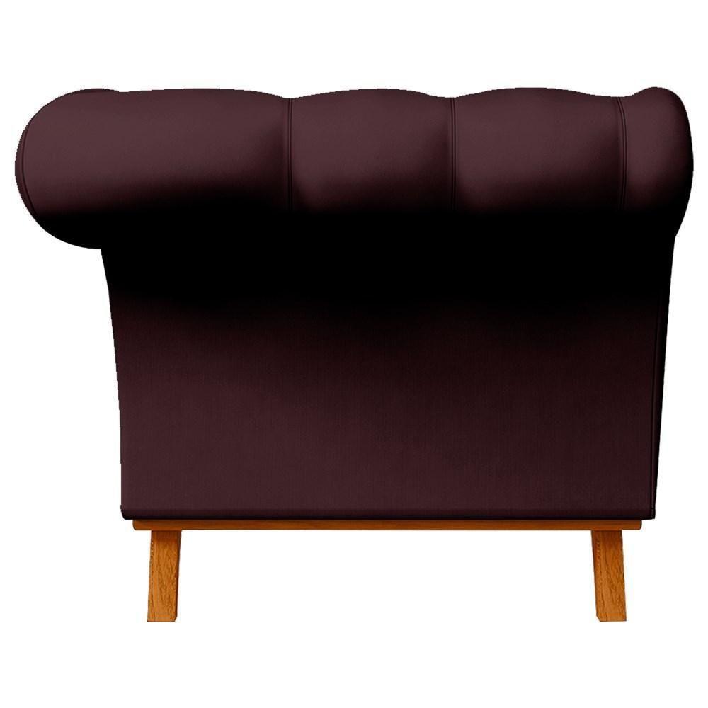 Sofá 150cm 2 Lugares Base Madeira Império C-292 Veludo Vinho - Domi - 6