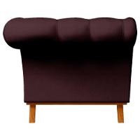 Sofá 150cm 2 Lugares Base Madeira Império C-292 Veludo Vinho - Domi - 6